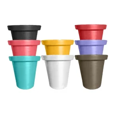 PLAST&AMP;#039;UP ROTOMOULAGE - Pots de fleurs rond xxl delight 420l-lot de 8