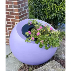PLAST'UP ROTOMOULAGE - Pot de fleurs sphérique xxl dolce vita 300l-lot de 2