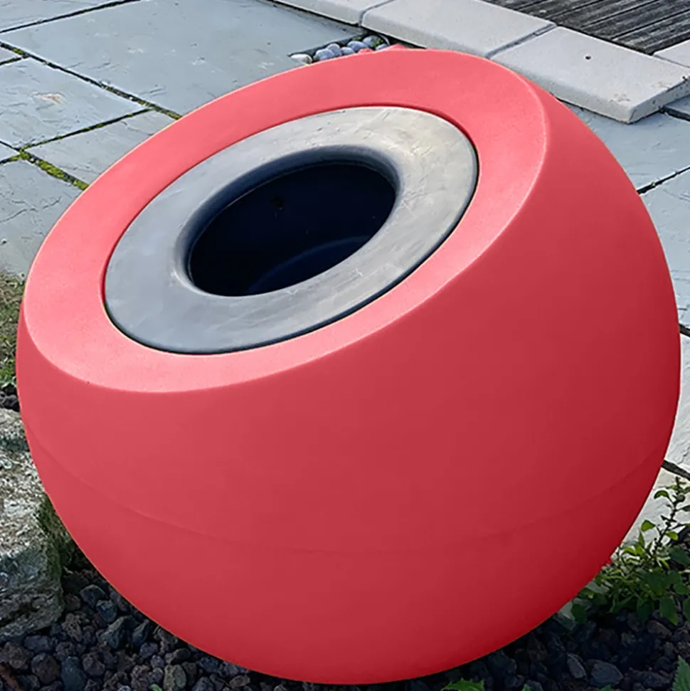 PLAST'UP ROTOMOULAGE - Pot de fleurs sphérique xxl dolce vita 300l-lot de 2