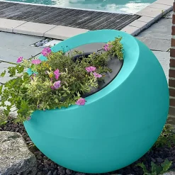 PLAST'UP ROTOMOULAGE - Pot de fleurs sphérique xxl dolce vita 300l-lot de 2