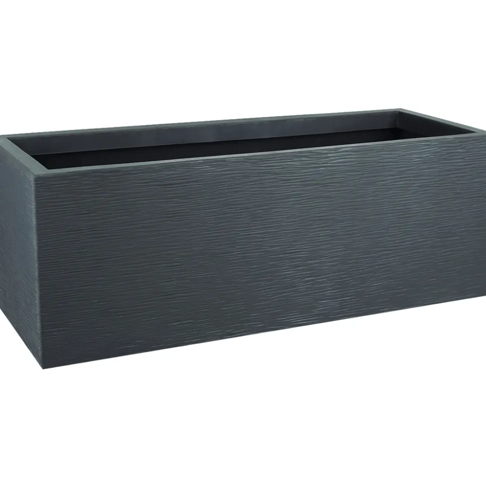 POETIC - Jardinière Graphit Up anthracite - 79,5x29,5x29,5cm