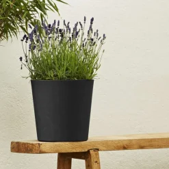 POETIC - Pot conique Element, coloris graphite - D.25cm