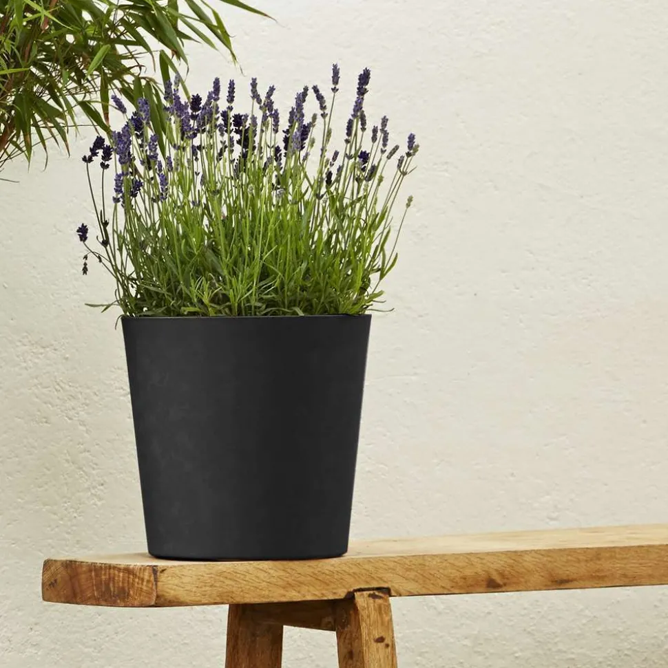 POETIC - Pot conique Element, coloris graphite - D.25cm