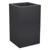 POETIC - Pot Graphit’Up carré haut en polypropylène gris - 29,5x29,5x49,5 cm