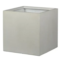Pot de fleurs Kati carré crème - L.44xH.38cm