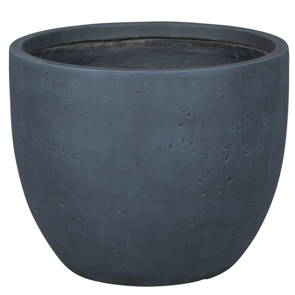 Pot de fleurs Kati oeuf anthracite - D.36,5xH.29,5