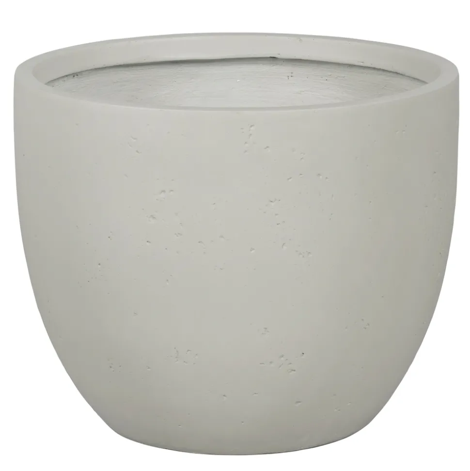 Pot de fleurs Kati oeuf crème - D.43,5xH.35cm
