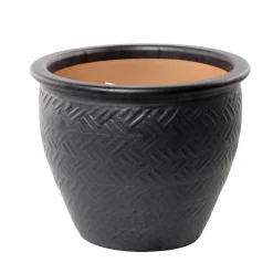 Pot Sebchair Noir - 31xH.27cm