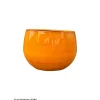 POTERIE D'ALBI - Pot Lisere en terre cuite émaillée, coloris savane - D.20xH.17cm