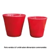 POTERIE D'ALBI - Pot Odyssée coquelicot - D.18xH.18cm