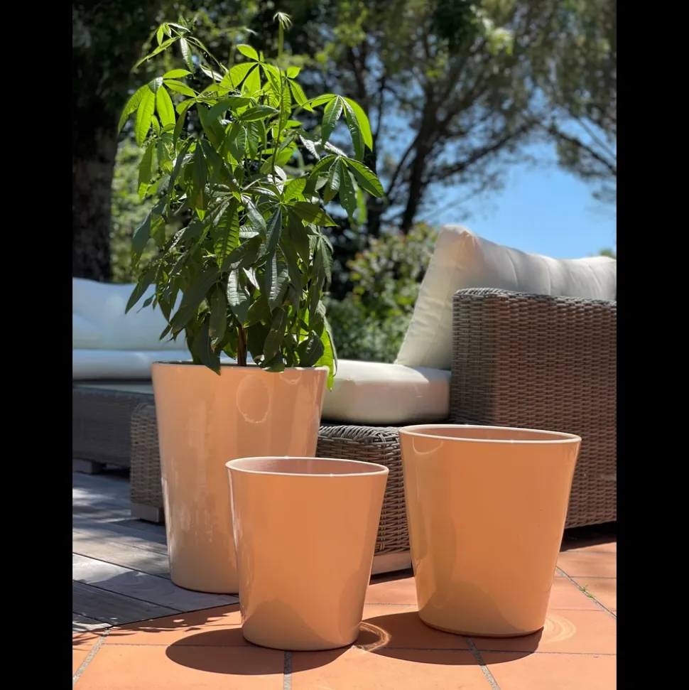 POTERIE D'ALBI - Pot Sydney crème D25 x H29 cm