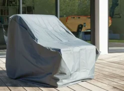 PROLOISIRS - Housse de protection pour canapé 2 places - 135 x 80 x 80 cm - gris