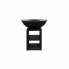 QUOCO - Brasero piatto large noir ø94 + grille + spatule + housse