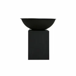 QUOCO - Brasero piatto large noir ø94 + grille + spatule + housse