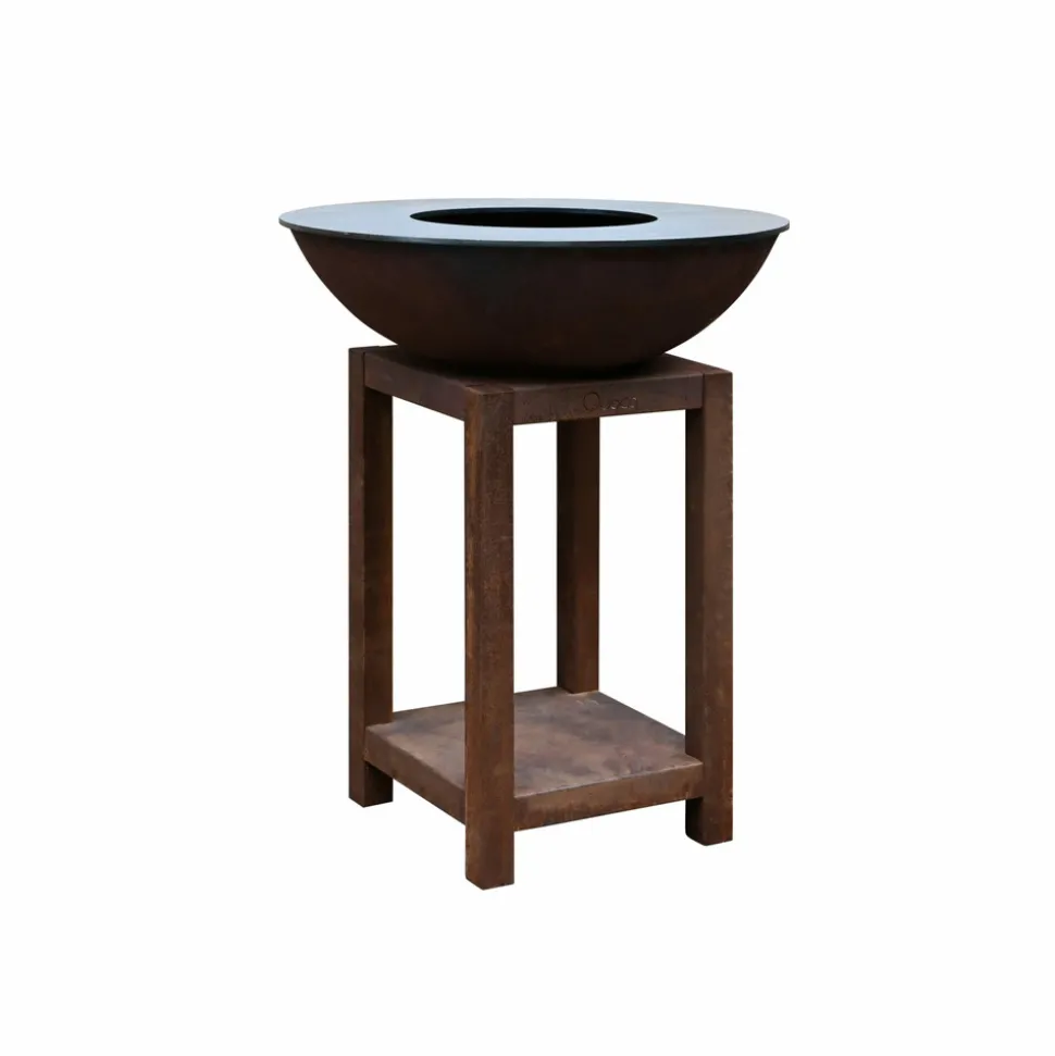 QUOCO - Brasero piatto montabile small corten ø72- quoco