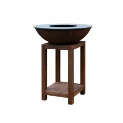 QUOCO - Brasero piatto montabile small corten ø72- quoco