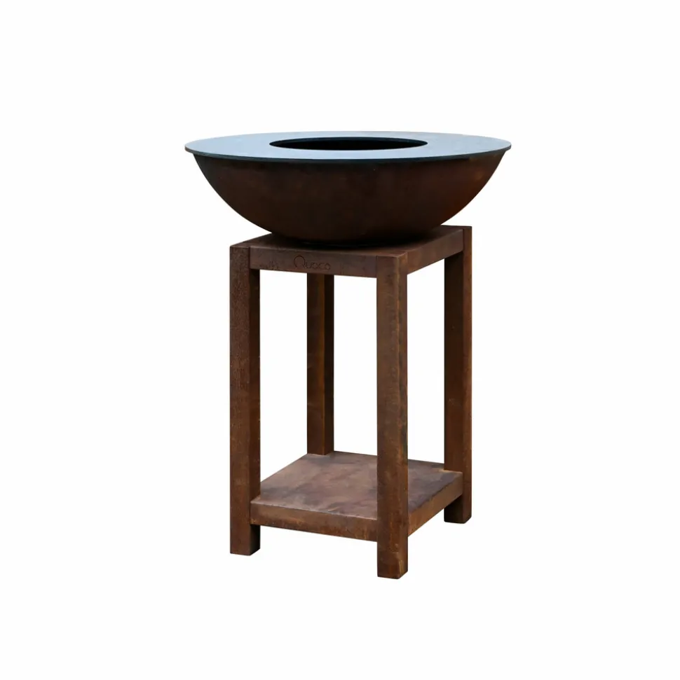 QUOCO - Brasero piatto montabile small corten ø72- quoco