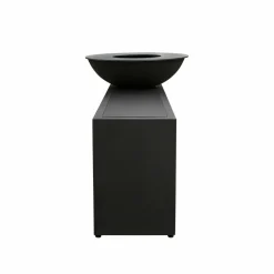 QUOCO - Brasero piatto tavolo medium noir ø84 + grille + spatule + housse