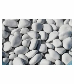 RACINE - Galet marbre blanc pur 40-60mm, filet 20 kg - f-pai050