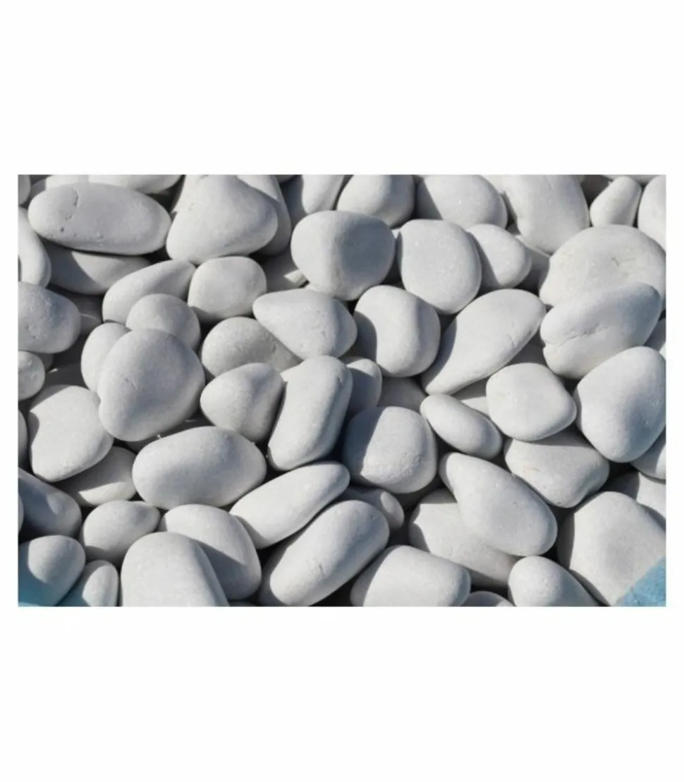 RACINE - Galet marbre blanc pur 40-60mm, filet 20 kg - f-pai050