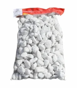 RACINE - Galet marbre blanc pur 25-40mm, filet de 20 kg - f-pai051