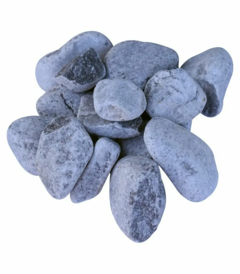 RACINE - Galet marbre gris nevada 25-40mm, 10 filets de 20 kg - f-pai074-10x20