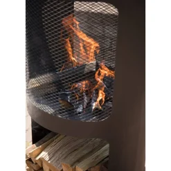 REDFIRE - Foyer buffalo 44 x 90 cm acier noir mat