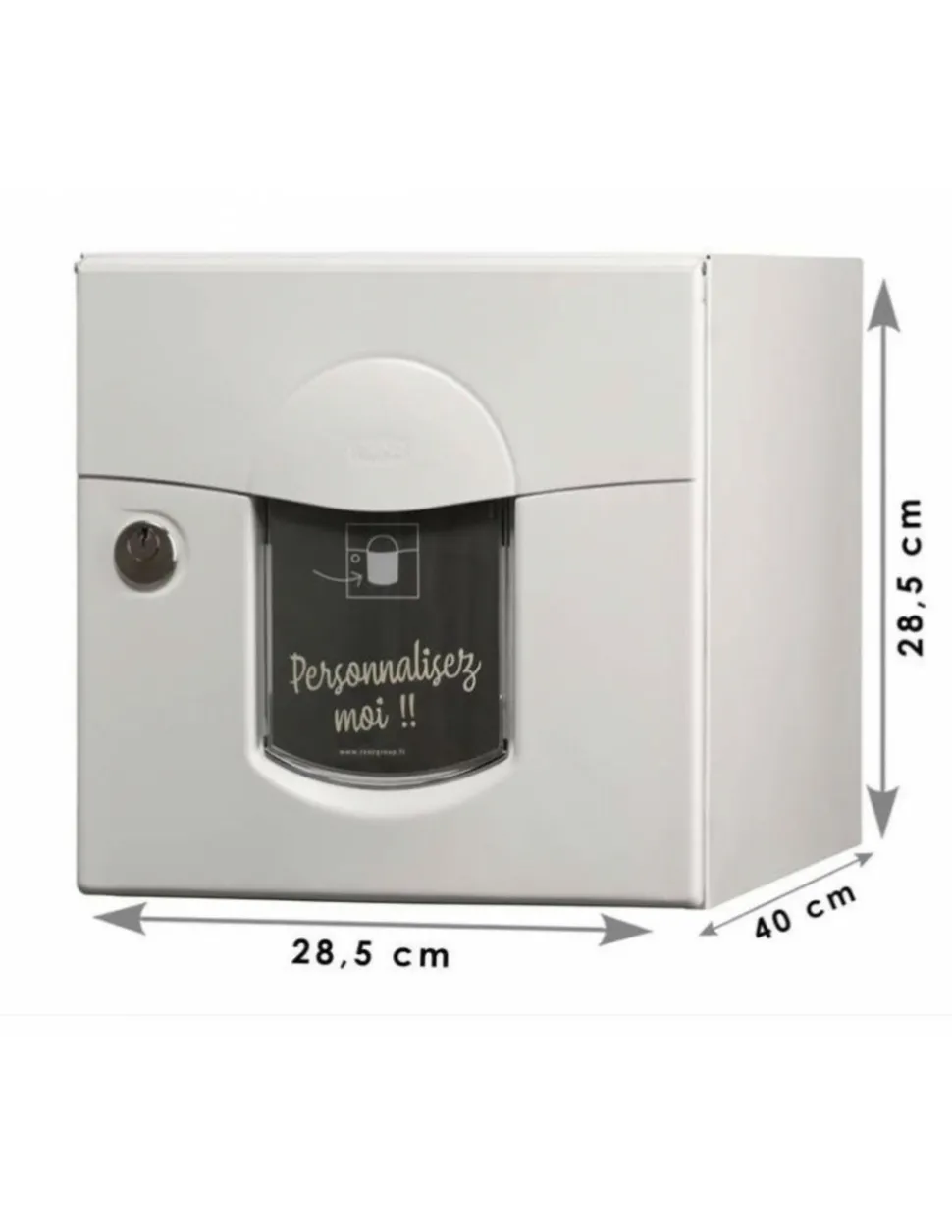RENZ - Boite aux lettres solea 1 porte blanc mat - renz