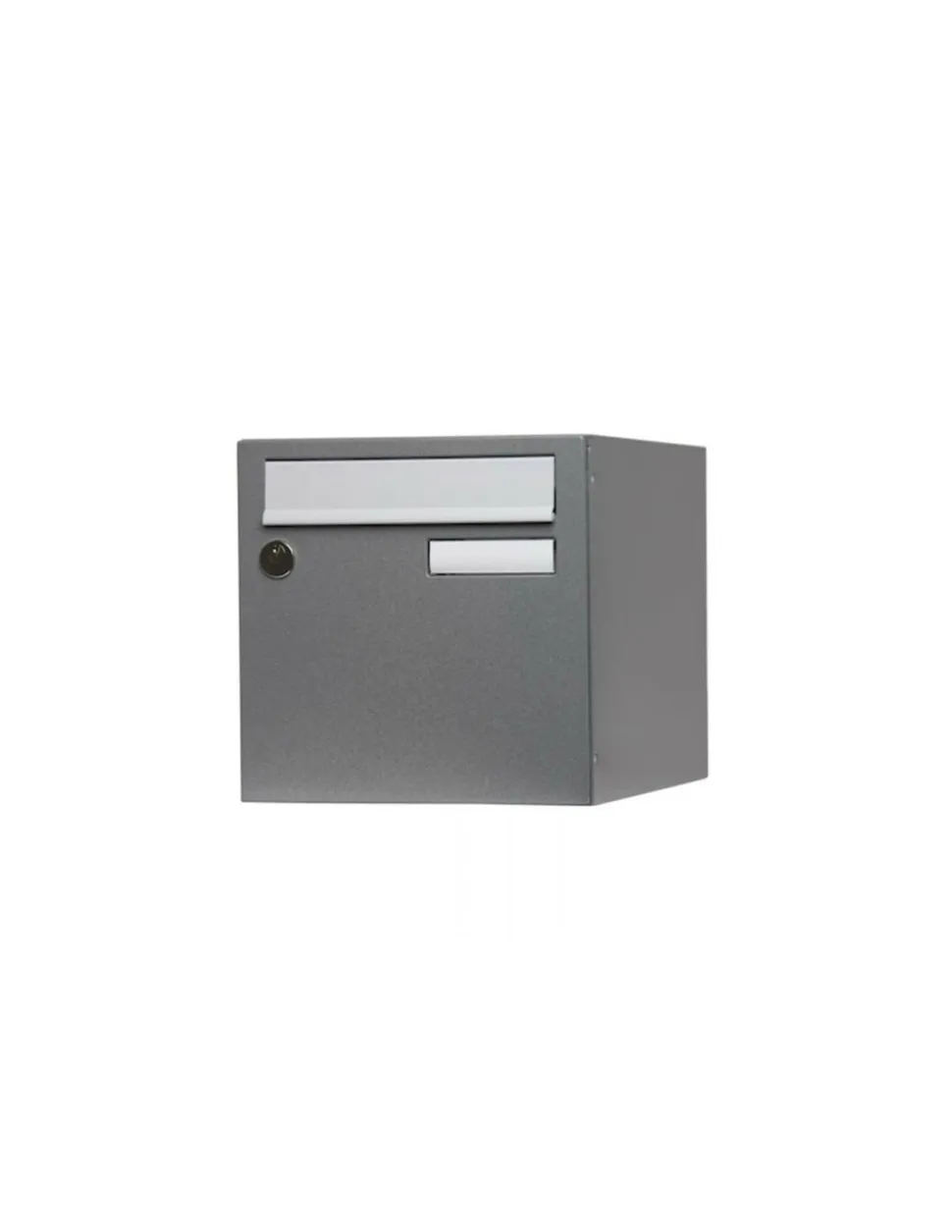RENZ - Boîte aux lettres normalisée 2 portes extérieur acier gris brillant planète - renz
