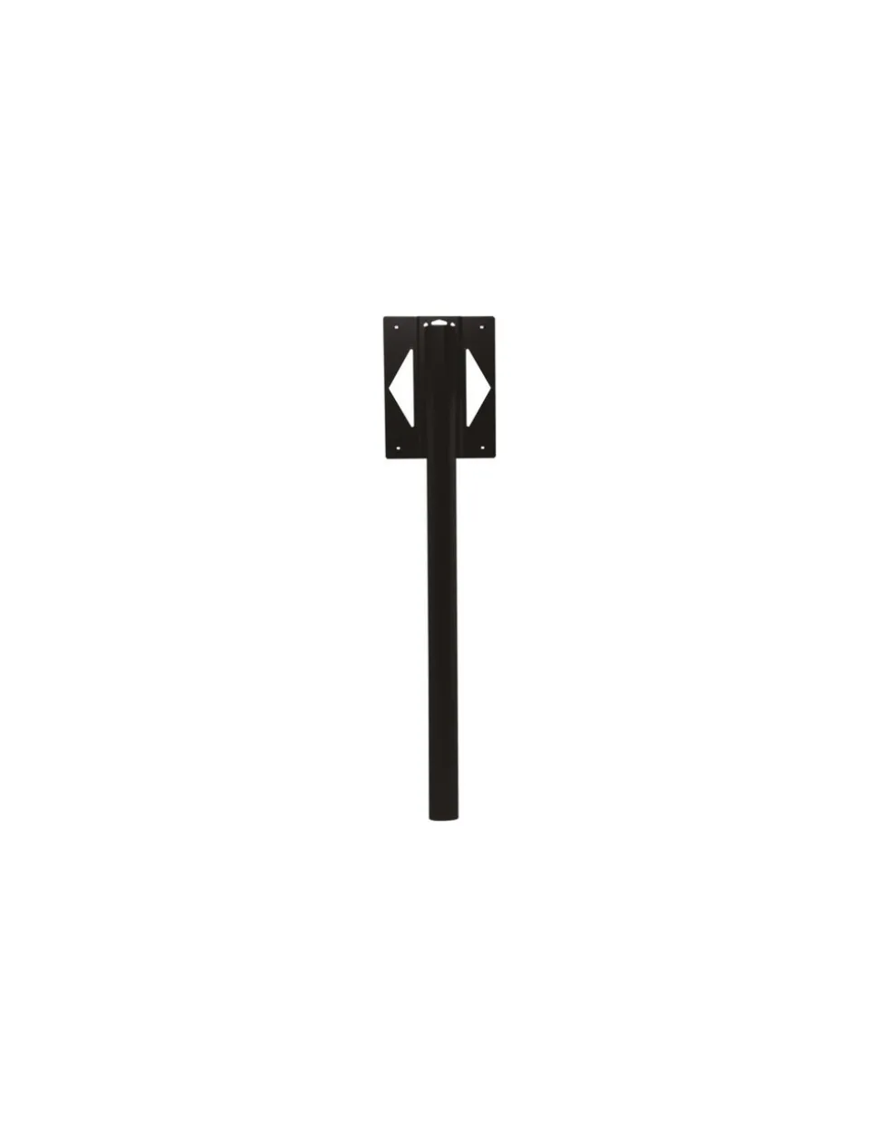 RENZ - Pied de boite aux lettres alu noir graphite ral 9011 à sceller - renz