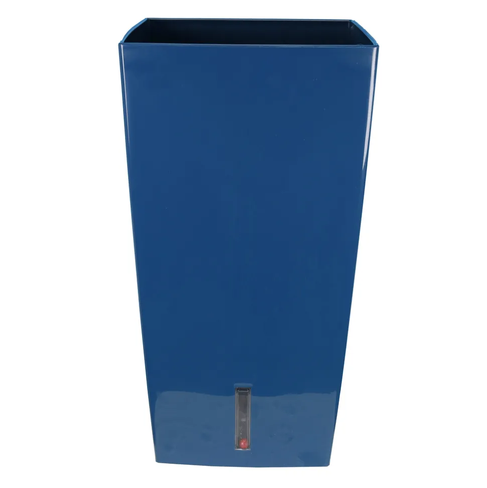 RIVIERA - Pot Eva New en plastique carré haut bleu - H.68,5xD.37cm