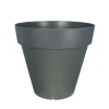 RIVIERA - Pot Loft à réserve d'eau, 100% recyclable gris - D.25xH.25cm