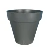 RIVIERA - Pot Loft à réserve d'eau, 100% recyclable gris - D.20xH.18cm