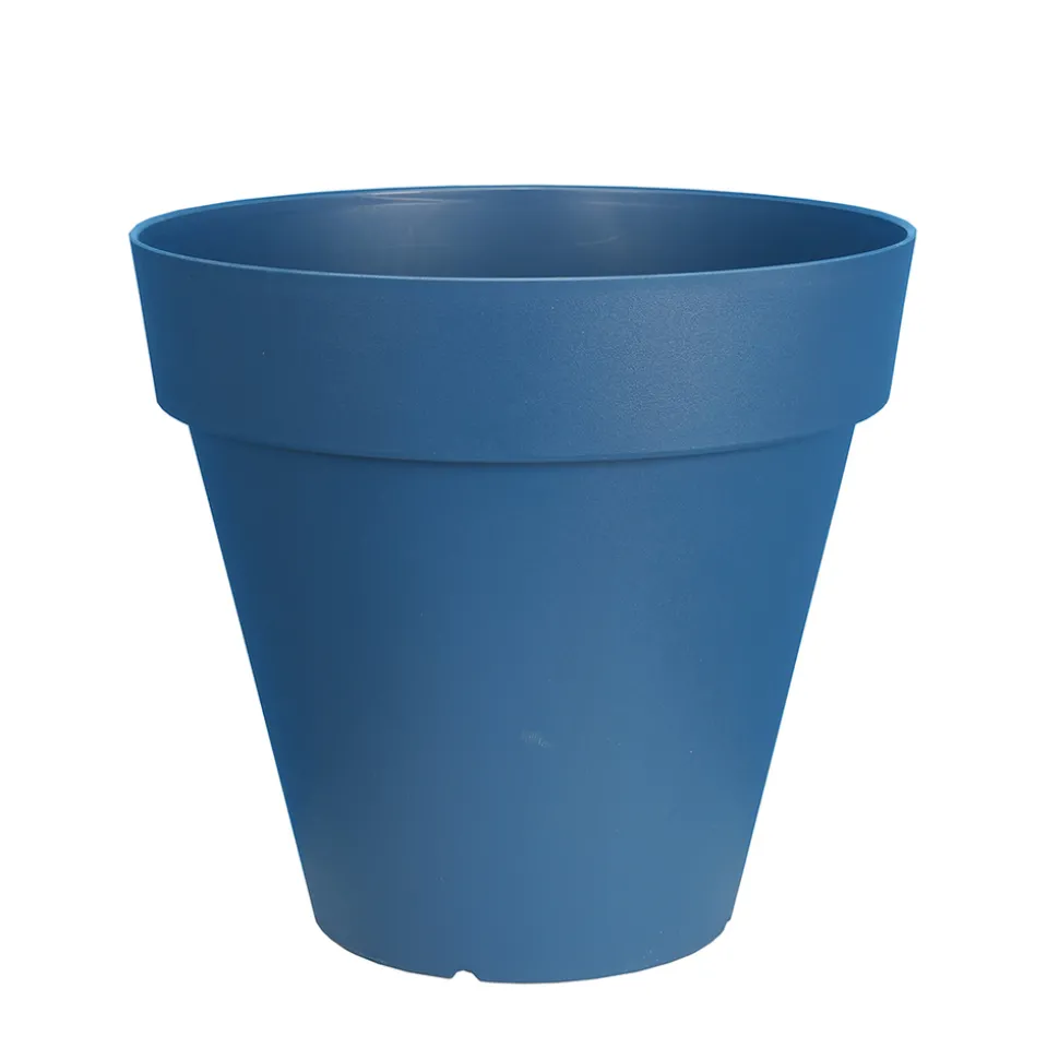 RIVIERA - Pot Soleilla rond en polypropylène 100% recyclable bleu Ø.50 H.45cm