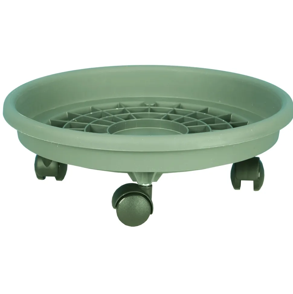 RIVIERA - Soucoupe roulettes 31, vert argile