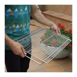 SAUVIC - Grill acier zingué 70 x 40 cm