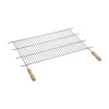 SAUVIC - Grille de barbecue en zinc. Manches en bois sauvique 80x40cm
