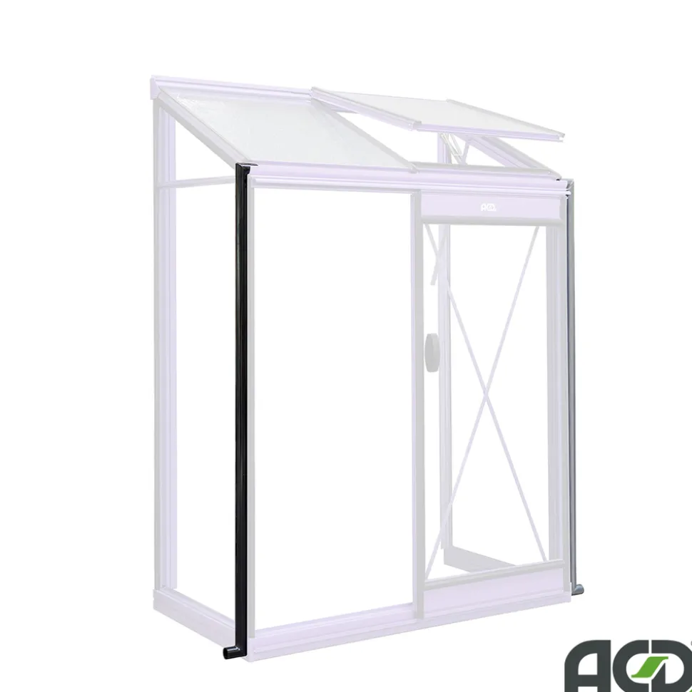 SERRES ACD PRESTIGE - Set de descentes d'eau en PVC noir pour serre ACD Prestige