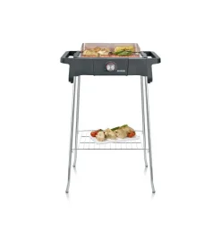 SEVERIN - Pg8124 barbecue sur pieds 2500w style evo s - 0° a 350° en 10mn - bac a eau réducteur de fumée et d'odeurs - pare-ve