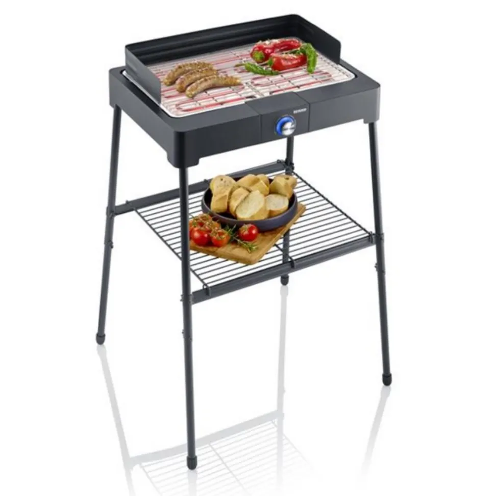 SEVERIN - Severin barbecue électrique sur pieds 2200w noir - 8566