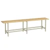 SIMONRACK - Banc vestiaire simonbench démonté bois 2000 mm gris/bois 475x2000x320 - simonrack