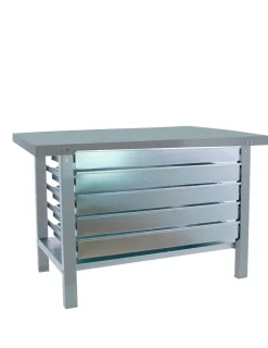 SIMONRACK - Etabli simonwork bt6 pro metal 5box 1200 gris gris 830x1200x730 - simonrack