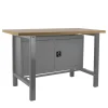 SIMONRACK - Etabli simonwork bt6 mdf cabinet 1200 gris/bois gris/mdf 865x1200x750 - simonrack