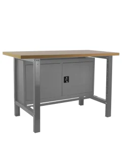 SIMONRACK - Etabli simonwork bt6 mdf cabinet 1200 gris/bois gris/mdf 865x1200x750 - simonrack