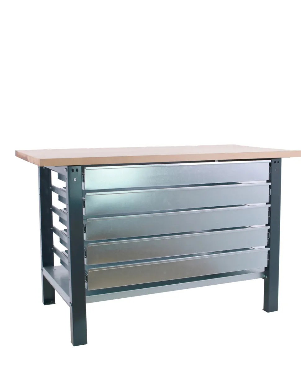 SIMONRACK - Etabli simonwork bt6 pro laminate 5box 1500 antracite/hêtre antracite/hêtre 865x1500x750 - simonrack