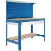 SIMONRACK - Etabli simonwork bt3 box 1500 bleu/bois bleu/bois 1445x1510x610 - simonrack