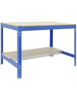 SIMONRACK - Etabli simonwork bt0 1500x750 bleu/bois bleu/bois 842x1510x760 - simonrack