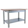 SIMONRACK - Etabli simonwork bt6 pro laminate 1box 1800 gris/hêtre gris/hêtre 865x1800x750 - simonrack