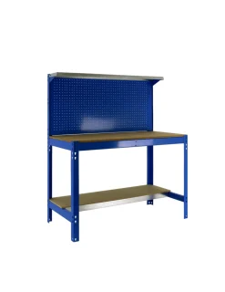 SIMONRACK - Etabli simonwork bt3 1200 bleu/bois bleu/bois 1445x1210x610 - simonrack