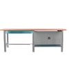 SIMONRACK - Etabli simonwork bt6 pro tande laminate 1box 1cab 2100 gr gris/hêtre 865x2100x750 - simonrack